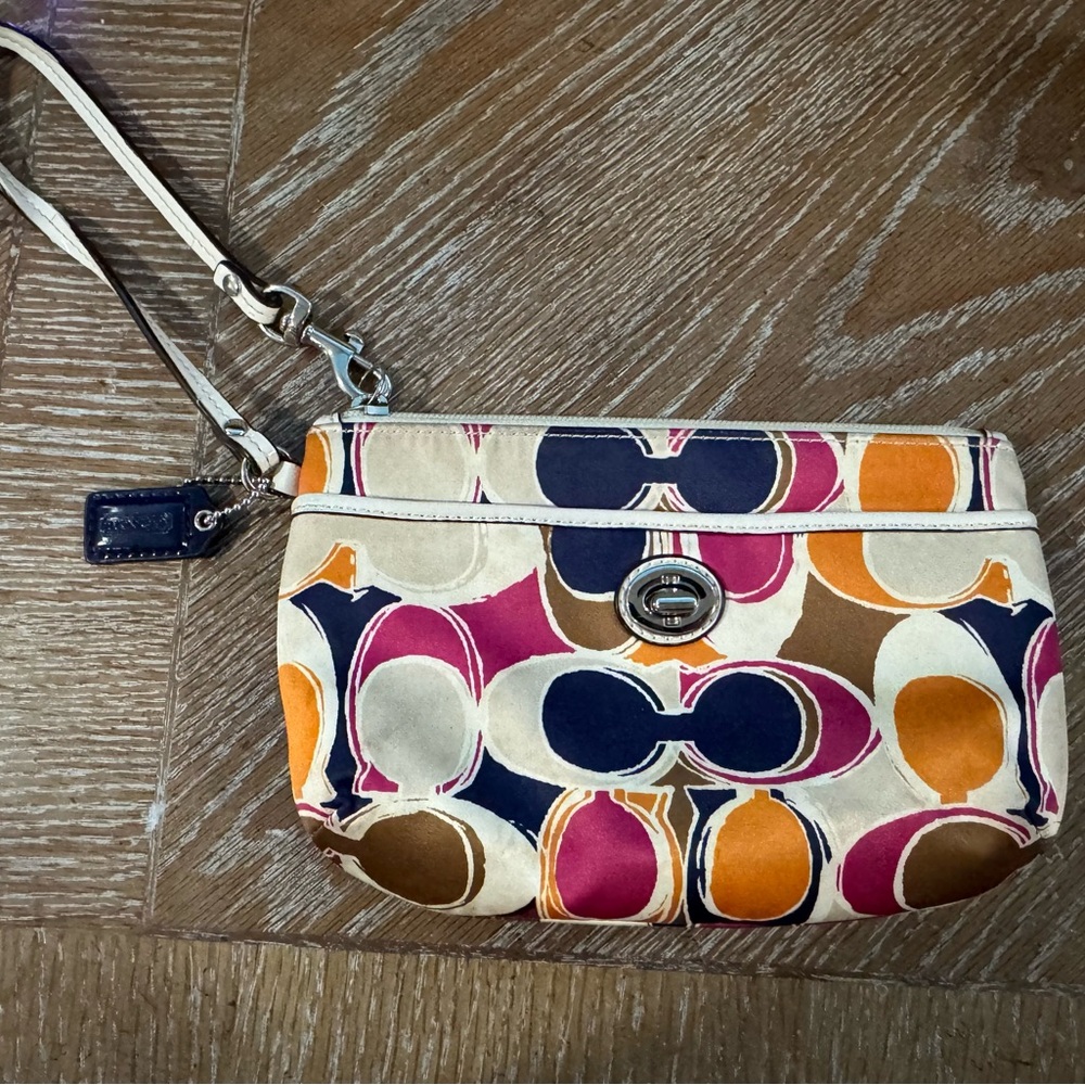 Coach Colorful Patterned Women's Wristlet